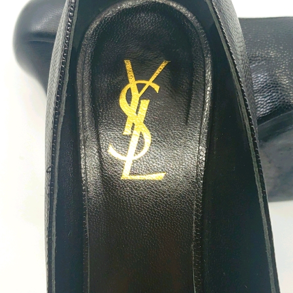 YSL Tribute Tribtoo Black leather platform pumps - Picture 8 of 12